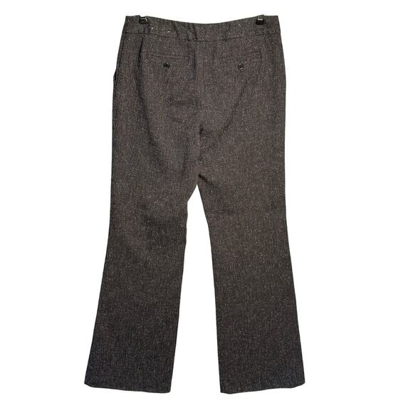 Laundry by Shelli Segal Sz‎ 8 Wide Leg Dark Gray Trouser Pants Slacks Heathered - Picture 2 of 11